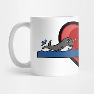 Narwhal Couple Mug